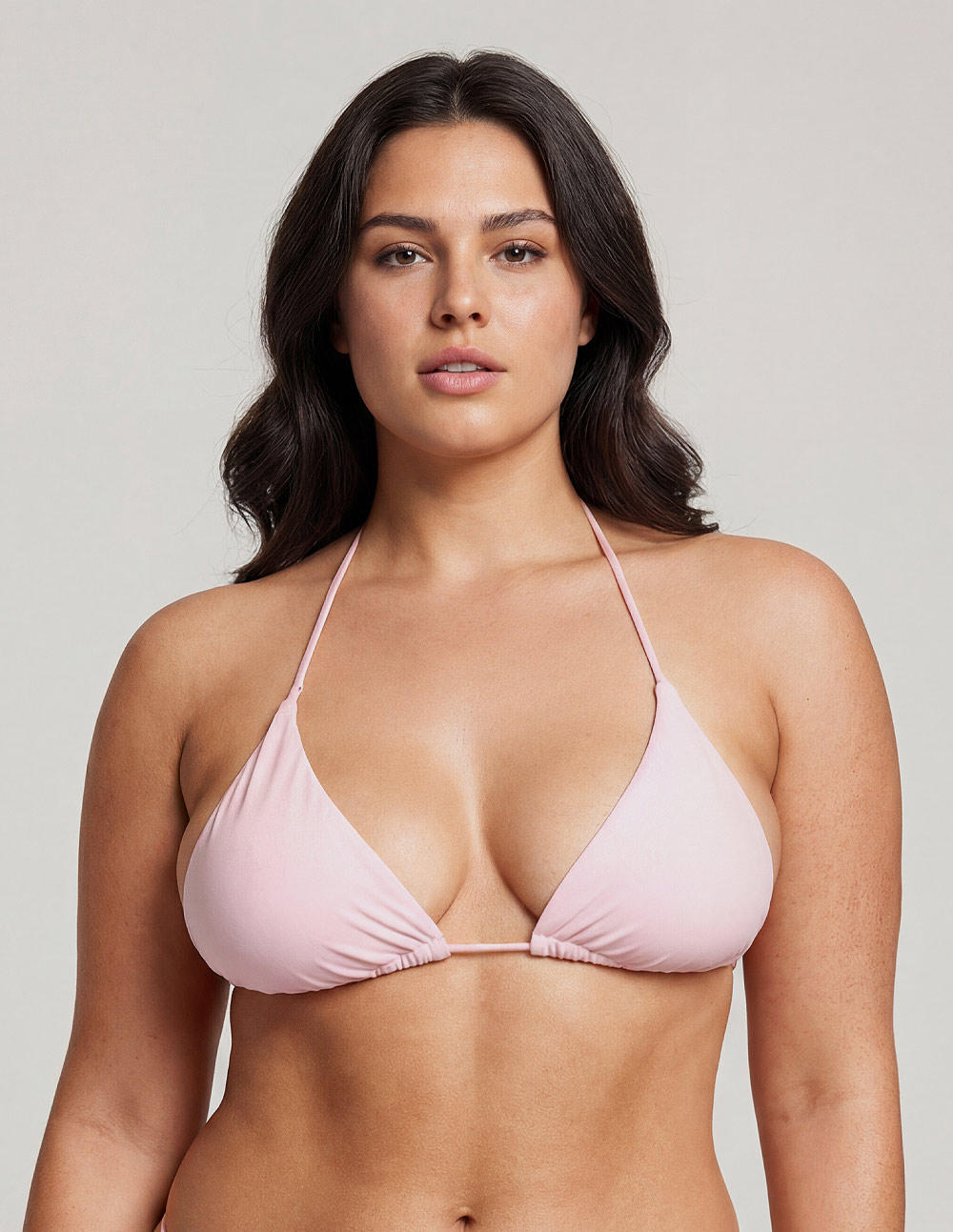 Vertex Top . Axolotl light pink Sustainable Bikini, Carbon Negative, UV-protective performance swimwear by Blis.Surf Chicago