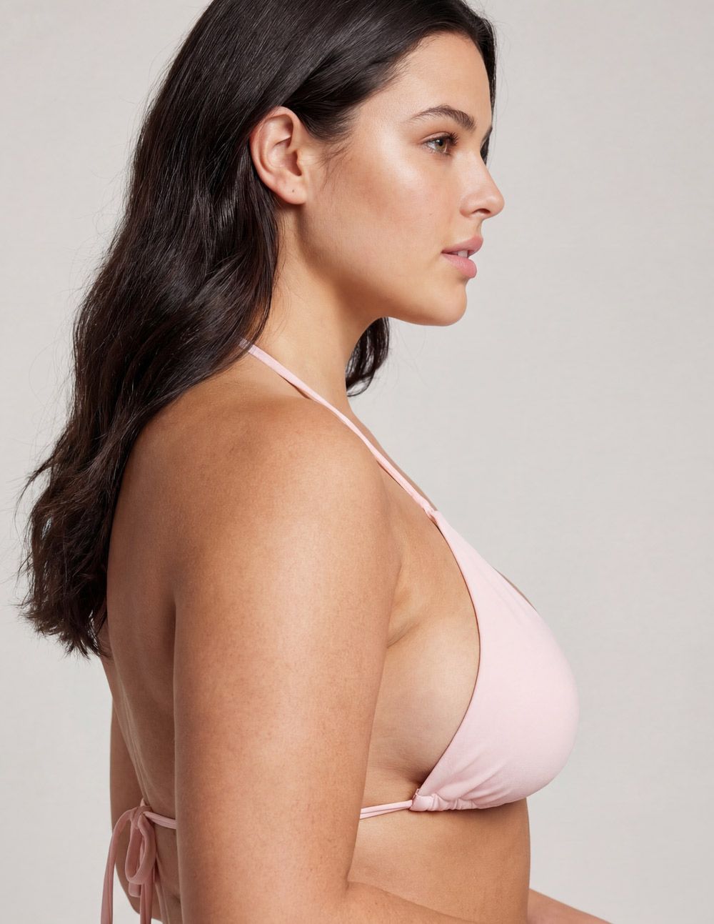 Vertex Top . Axolotl light pink Sustainable Bikini, Carbon Negative, UV-protective performance swimwear by Blis.Surf Chicago